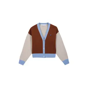 Cardigan Herz-Patch aus Wolle und Kaschmir für Frauen Maison Labiche Gliziere