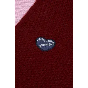 Cardigan Herz-Patch aus Wolle und Kaschmir für Frauen Maison Labiche Gliziere image-2