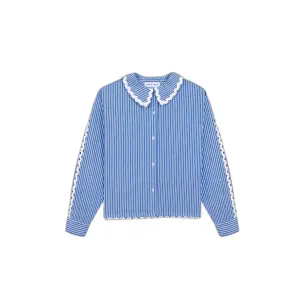 Katoenen blouse dames Maison Labiche Mariotte Zigzag Lace