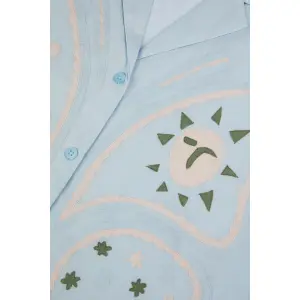Baumwollhemd Damen Maison Labiche Souchier Butterfly Patch image-2
