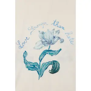 Baumwollhemd Damen Maison Labiche Souchier Butterfly Patch image-2