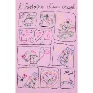 Damen T-Shirt Maison Labiche Bainville Croco crush image-3