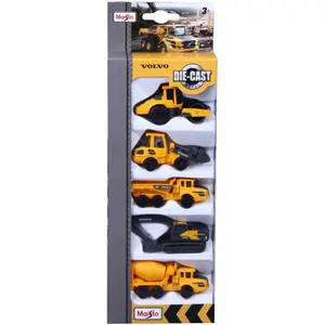 Car sets 5 metal trucks Maisto Hong Kong Volvo 1/72 image-0