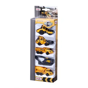 Car sets 5 metal trucks Maisto Hong Kong Volvo 1/72 image-1