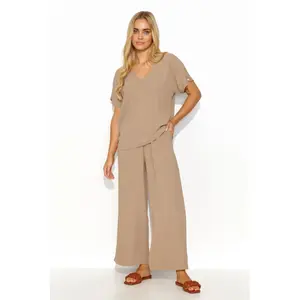 Bluse und weite Hose für Frauen Makadamia image-2