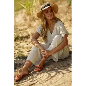 Bluse und weite Hose für Frauen Makadamia image-2