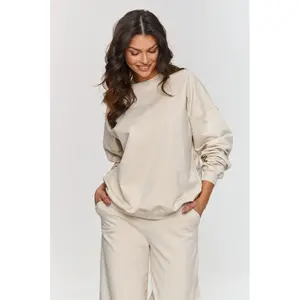 Completo felpa e pantaloni larghi donna Makadamia image-2