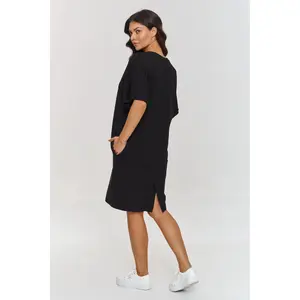 Abito t-shirt con tasche laterali donna Makadamia image-2