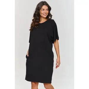 Abito t-shirt con tasche laterali donna Makadamia image-1