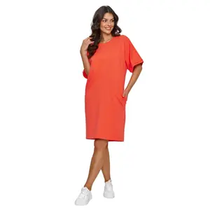 Abito t-shirt con tasche laterali donna Makadamia image-0