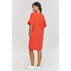 Abito t-shirt con tasche laterali donna Makadamia image-2