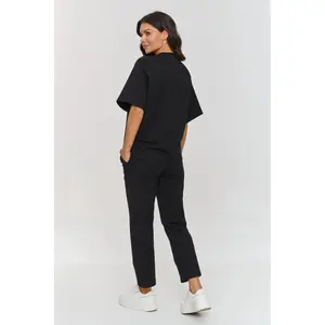 Completo t-shirt e pantaloni donna Makadamia image-2