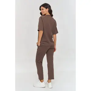 Completo t-shirt e pantaloni donna Makadamia image-2