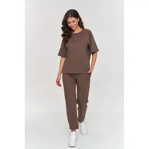 Completo t-shirt e pantaloni donna Makadamia image-1