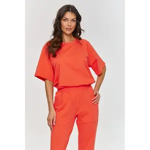 Completo t-shirt e pantaloni donna Makadamia image-2