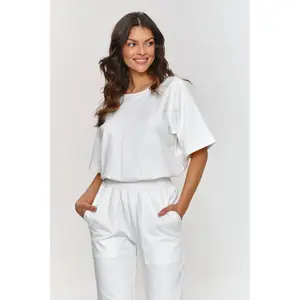 Completo t-shirt e pantaloni donna Makadamia image-2