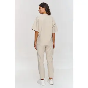 Completo t-shirt e pantaloni donna Makadamia image-1