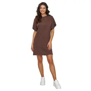 Γυναικείο t-shirt φόρεμα Makadamia image-0