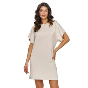 Women's t-shirt dress Makadamia image-0