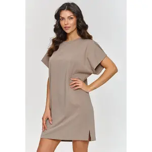 Women's t-shirt dress Makadamia image-1