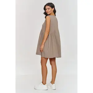 Abito plissettato donna Makadamia image-2