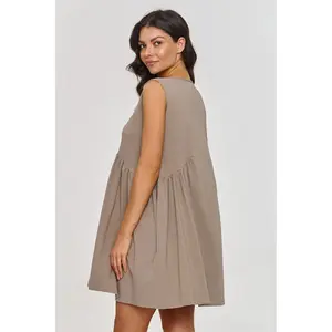 Abito plissettato donna Makadamia image-3