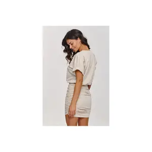 Abito t-shirt corto donna Makadamia image-3