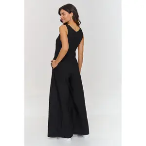V-Ausschnitt-Jumpsuit für Damen Makadamia image-1