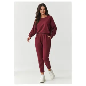 Completo felpa e pantaloni della tuta elegante donna Makadamia image-1