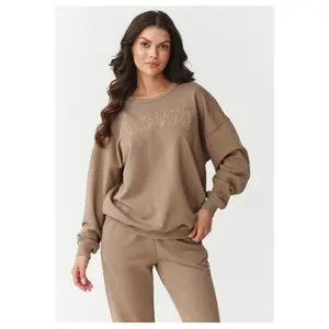 Conjunto de sweatshirt e calças de sweat para mulher Makadamia image-3