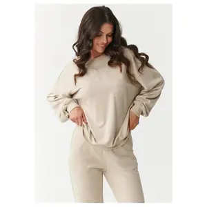 Conjunto de sweatshirt e calças de fato de treino para mulher Makadamia image-3