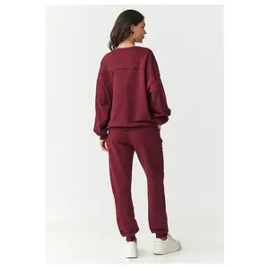 Conjunto de sweatshirt e calças de fato de treino para mulher Makadamia image-2