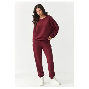 Conjunto de sweatshirt e calças de fato de treino para mulher Makadamia image-1