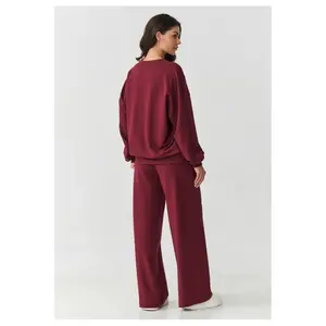 Women's sweatshirt and trousers set Makadamia image-1