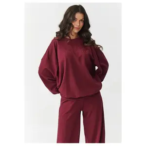 Women's sweatshirt and trousers set Makadamia image-3