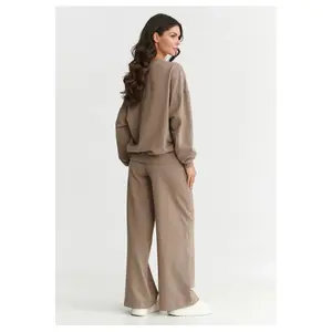 Women's Sweatshirt and Trousers Set Makadamia image-1