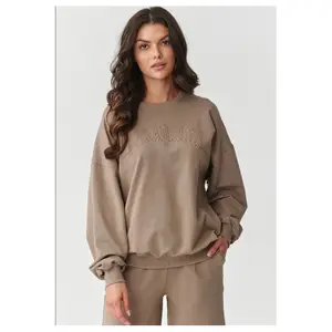 Women's Sweatshirt and Trousers Set Makadamia image-2