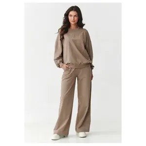 Women's Sweatshirt and Trousers Set Makadamia image-3