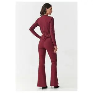 Completo t-shirt a maniche lunghe e pantaloni donna Makadamia image-2