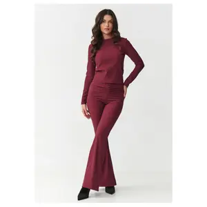 Completo t-shirt a maniche lunghe e pantaloni donna Makadamia image-1