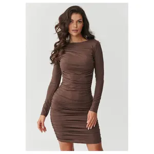 Vestito attillato corto donna Makadamia image-1