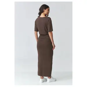 Langes Kleid, Damen Makadamia image-1