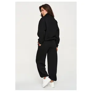Conjunto de chándal con pantalones anchos mujer Makadamia M946 image-2