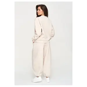Ensemble de jogging avec sweat oversize et pantalon large femme Makadamia M947 image-2