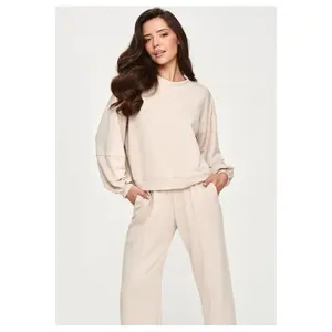 Conjunto de chándal de corte holgado mujer Makadamia M951 image-3