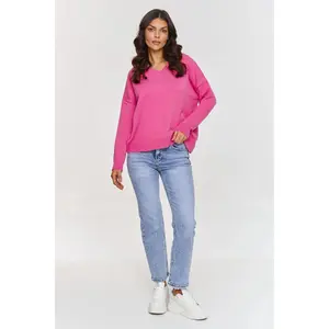 Women's V-neck sweater Makadamia image-1