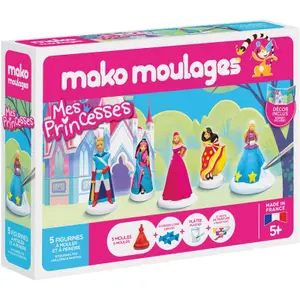 Creative activities set of 5 molds Mako Mes Princesses image-1