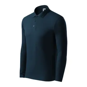 Long Sleeve Pique Knit Polo Malfini 221 image-2