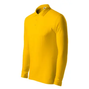 Long Sleeve Pique Knit Polo Malfini 221 image-3