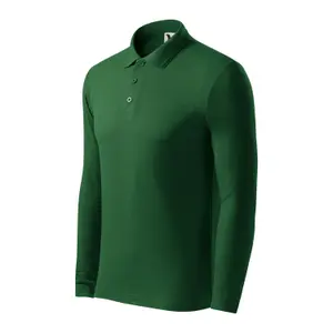 Long Sleeve Pique Knit Polo Malfini 221 image-2